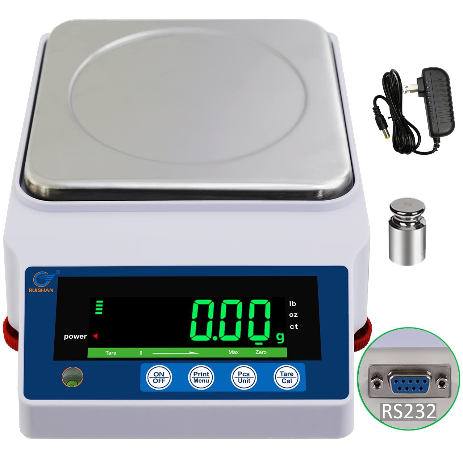 Large Range Lab Scale - 6kg Precision Electronic Balance