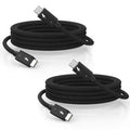 Thunderbolt 4 Cable 2Pack 6.6ft USB C to C Cable - 240W Fast Charging