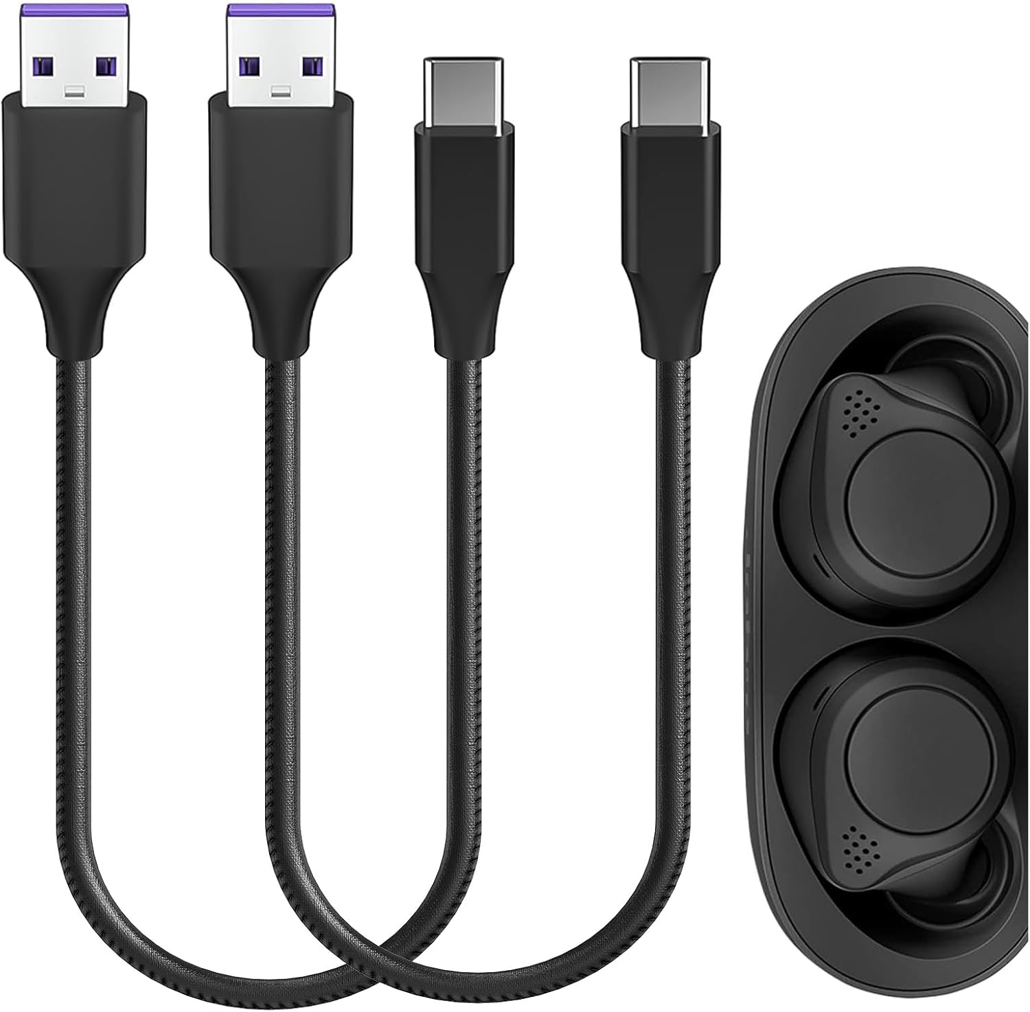 Fast Charge Jabra Elite: Vegan Leather USB-C Cable