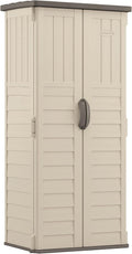 Vertical Outdoor Storage Shed - Compact Garden Tool Organizer