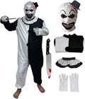 Art the Clown Costume Jumpsuit Men Women - Full Set with Mask