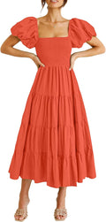 PRETTYGARDEN Women's Fun Summer Midi Dress for Relaxed Outings