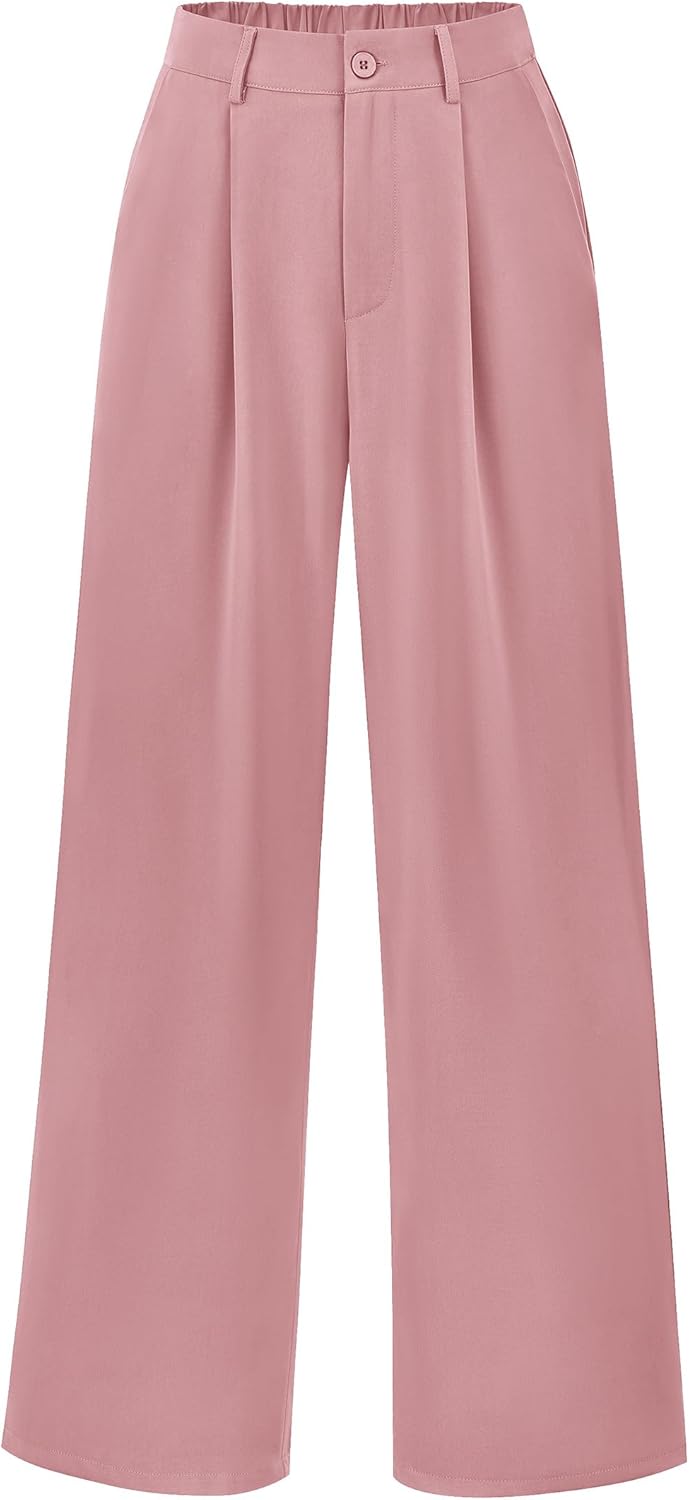 Trendy Wide Leg Pants for Women - Chic High Waisted Trousers