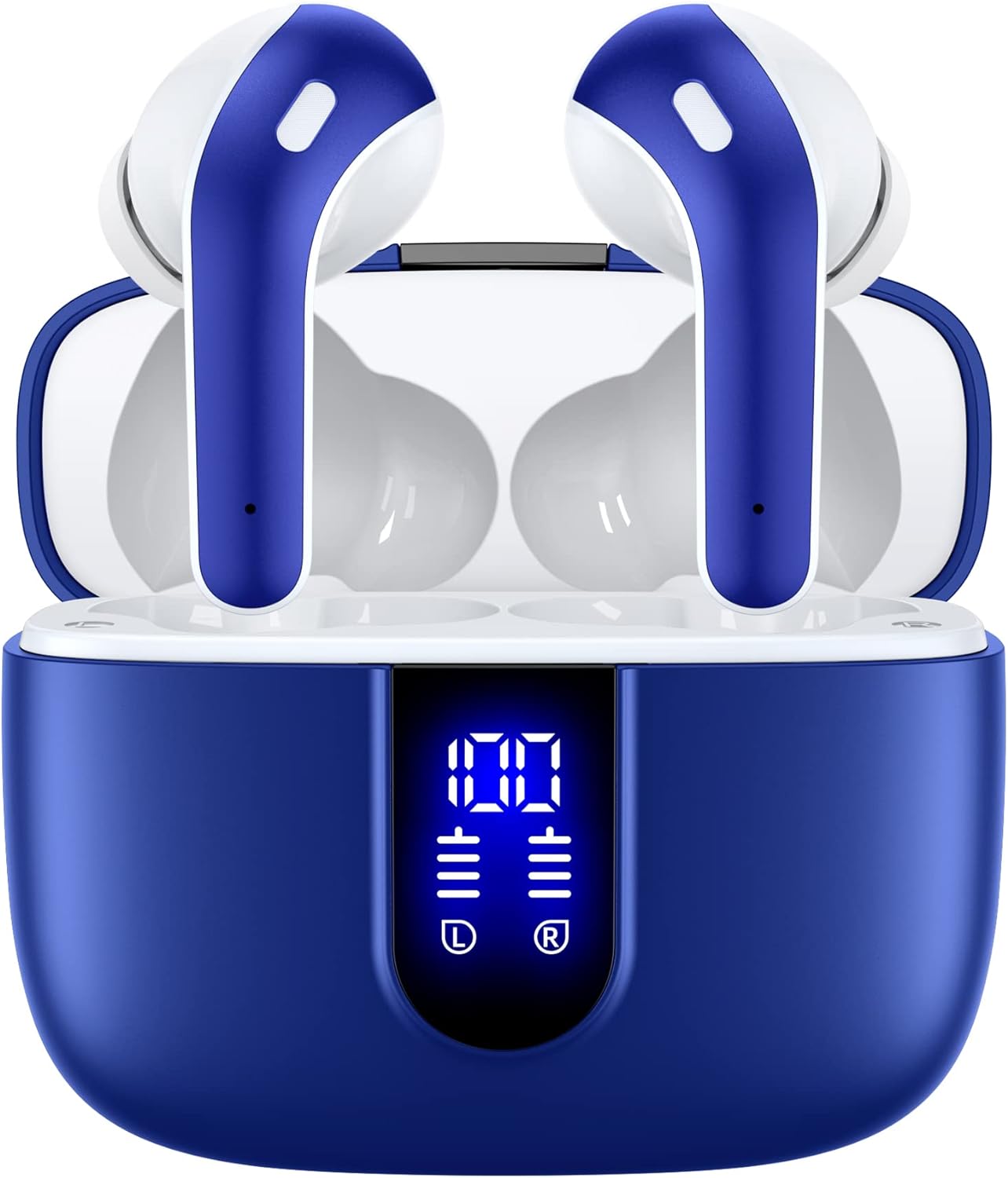 TAGRY Bluetooth Headphones with 60H Playback and LED Display