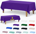 Rectangle Polyester Tablecloth 60 x 102 in - Stain-Resistant Elegant