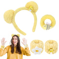 Yellow Bear Spa Headband Set - Cute Skincare Companion