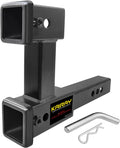 Double Hitch Receiver 2 in Trailer Dual Hitch Extension Riser