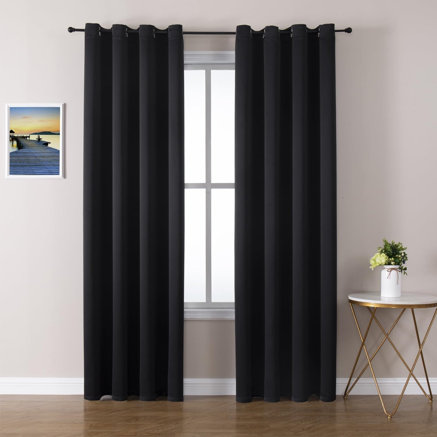 Blackout Curtains 108 Inches Long for Living Room and Bedroom