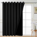 Yakamok 100% Blackout Sliding Door Curtains W100 x L96 - Noise