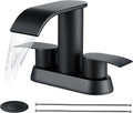 Ultimate Unicorn Black Waterfall Bathroom Faucet - Sleek 4 in Vanity