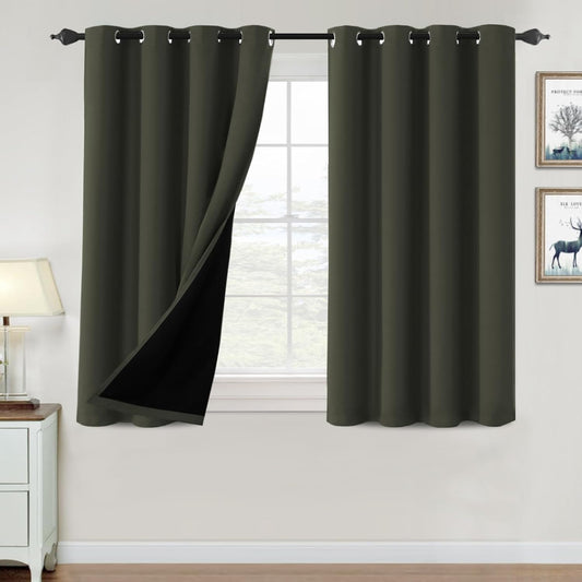 H.VERSAILTEX 100% Blackout Curtains for Bedroom and Living Room