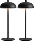 Portable Rechargeable Table Lamps - Set of 2 - 3 Color Dimming - Ideal for Bedroom & Outdoor