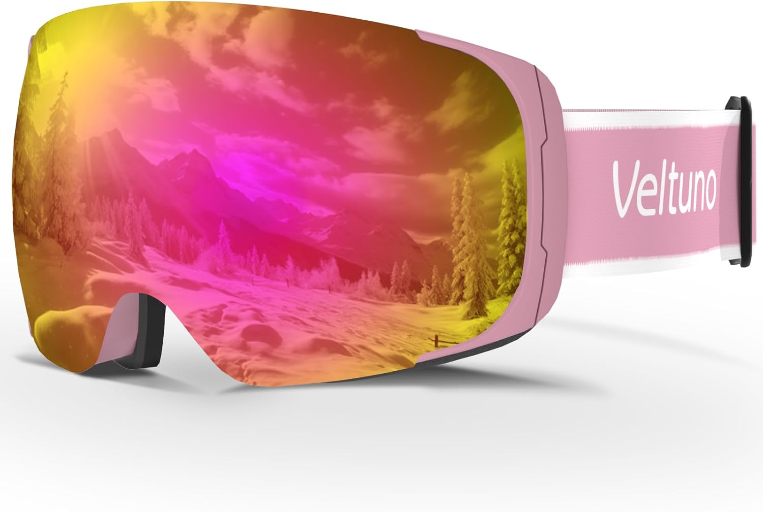 Veltuno Anti-Fog Ski Goggles: Wide Vision