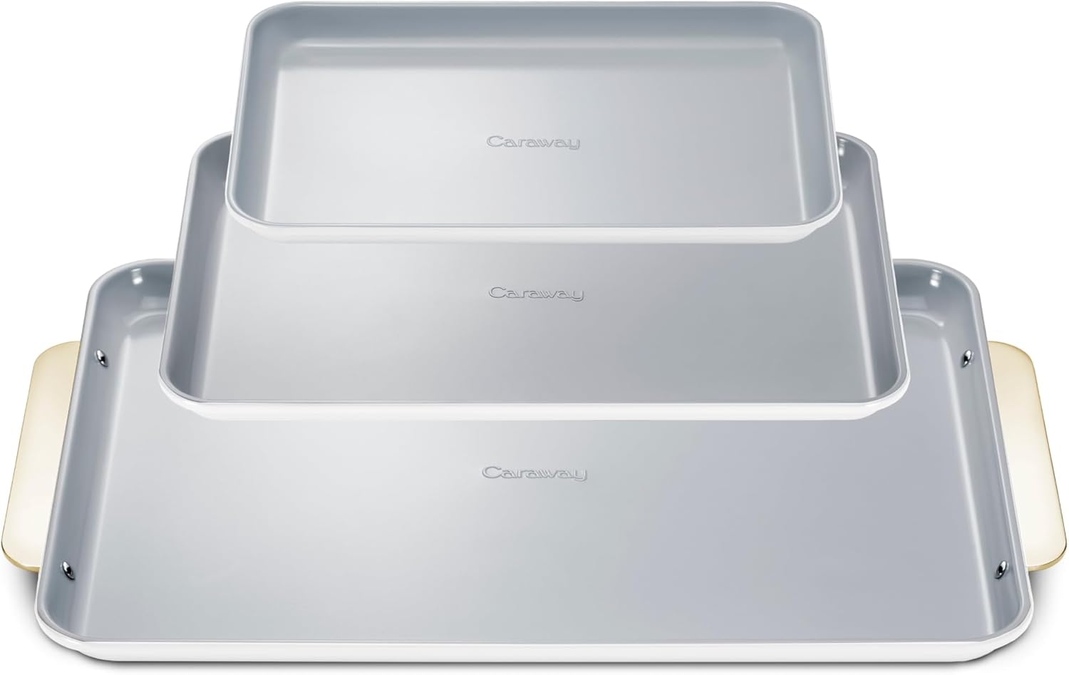 Caraway Non-Stick Ceramic Baking Sheet Trio for Healthy Cooking