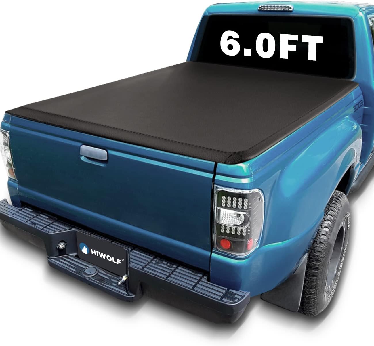 HIWOLF Soft Tri-Fold Tonneau Cover | Fits Ranger Flareside/Stepside | PRX3