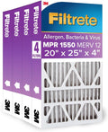 Filtrete 20x25x4 SlimFit AC Furnace Air Filter MPR 1550 - Deep Pleat