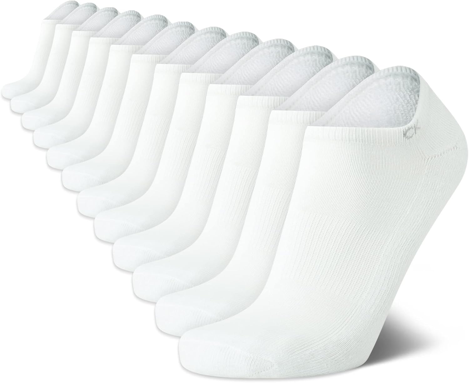 Calvin Klein Men's No Show Lightweight Cushioned Low Cut Socks