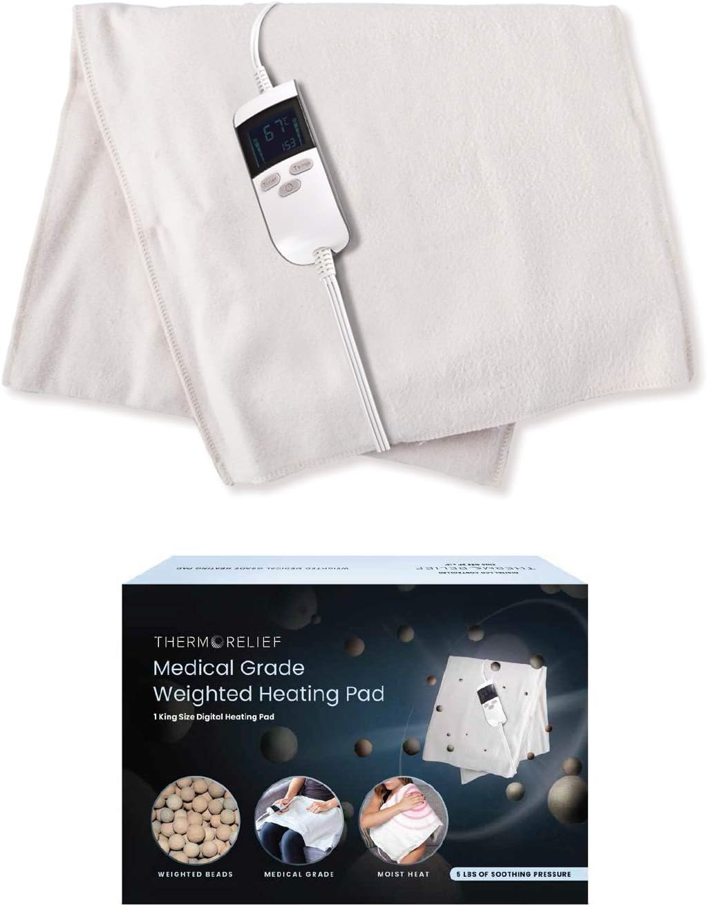 ThermoRelief King Size Heating Pad - Pain Relief