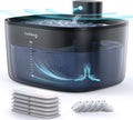 Pumpless Wireless Cat Water Fountain 4L Clear Black - Long Battery