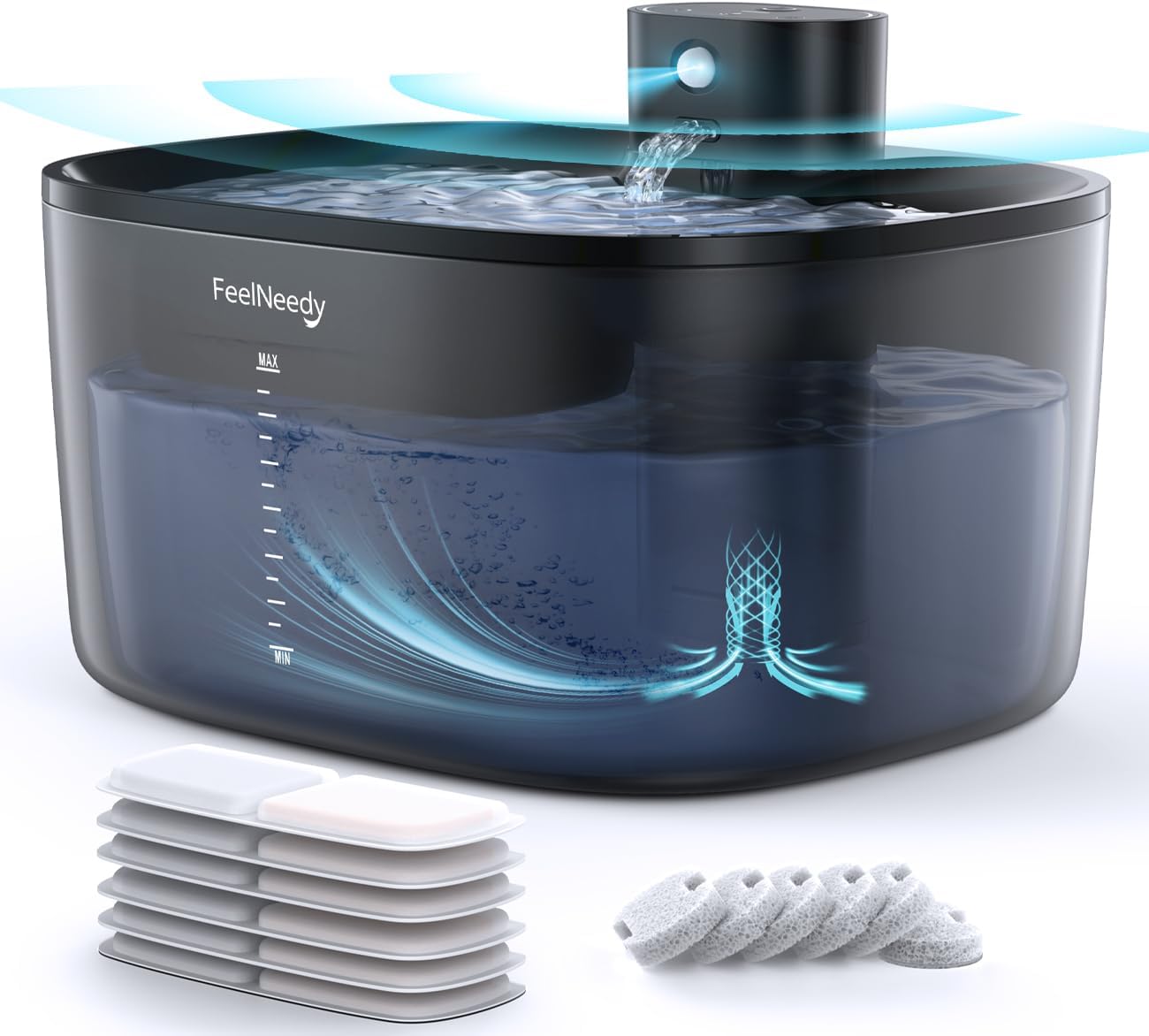 Pumpless Wireless Cat Water Fountain for Cats Indoor Use