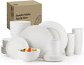 Wheat Straw Dinnerware Set 40-Piece for 8 - Durable, Lightweight