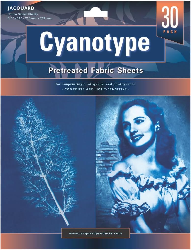Jacquard Cyanotype Fabric Sheets for Stunning Sun Printing