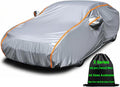 Waterproof Small Car Cover Rain Protector for Sedans - All Weather Fit