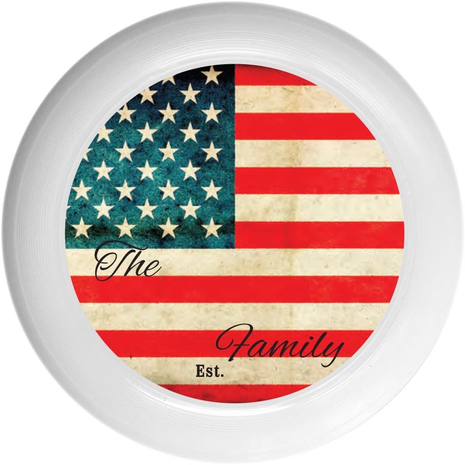 Custom Vintage Flag Ultimate Frisbee Disc - 175g
