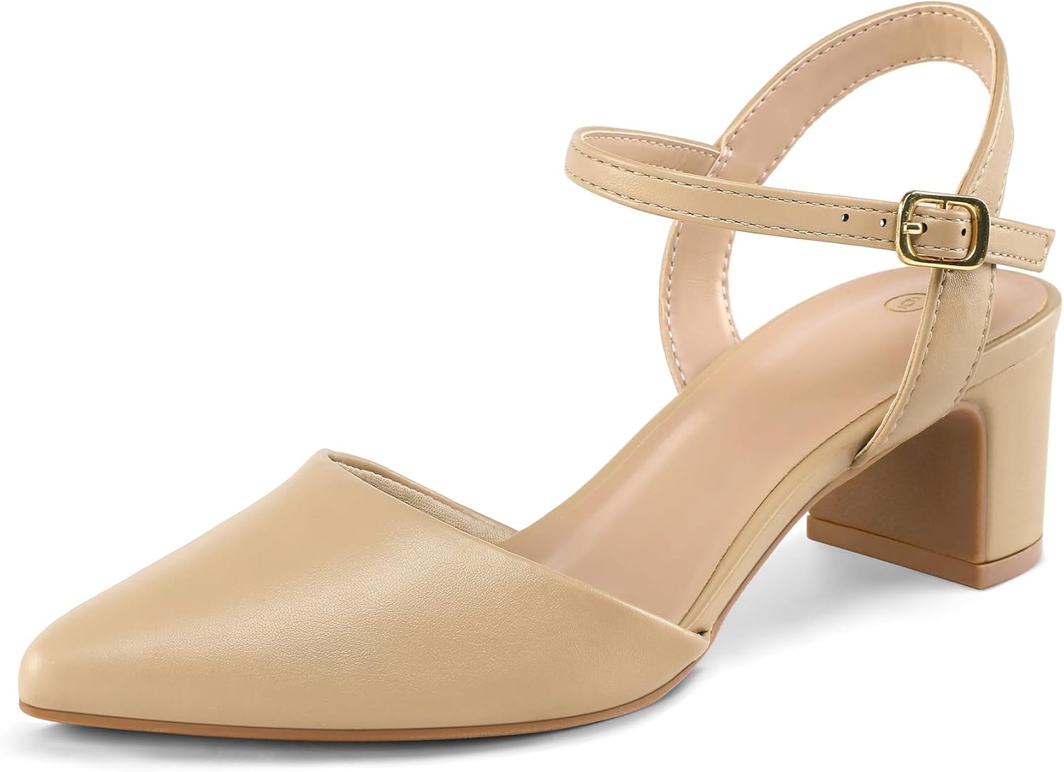 mysoft Women's Pumps with 2 Inch Chunky Block Heel for Style