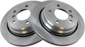 TRQ Rear Brake Rotors Set Vented Compatible with 1997-2003 BMW