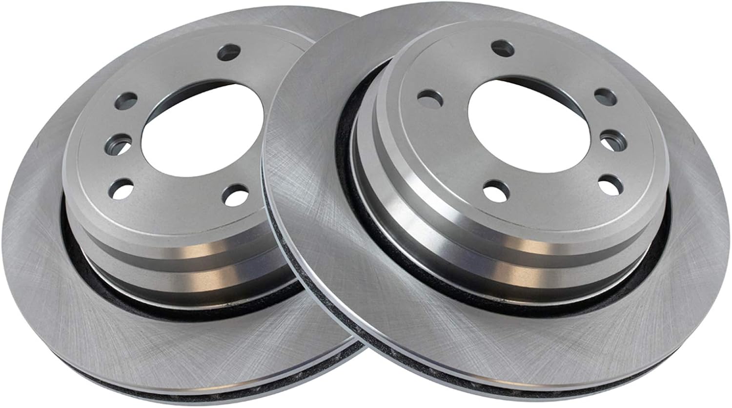 TRQ Rear Brake Rotors Set Vented for BMW 525i 528i 530i 540i