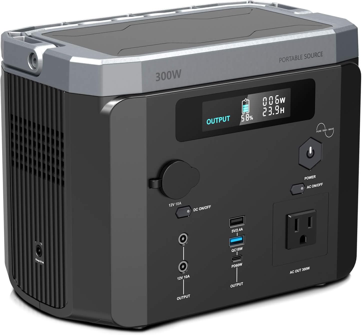 MONDAWE 300W Portable Solar Generator - Power Anywhere!