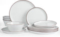 Famiware Saturn Dinnerware Sets, Speckled 12-Piece Set - Durable