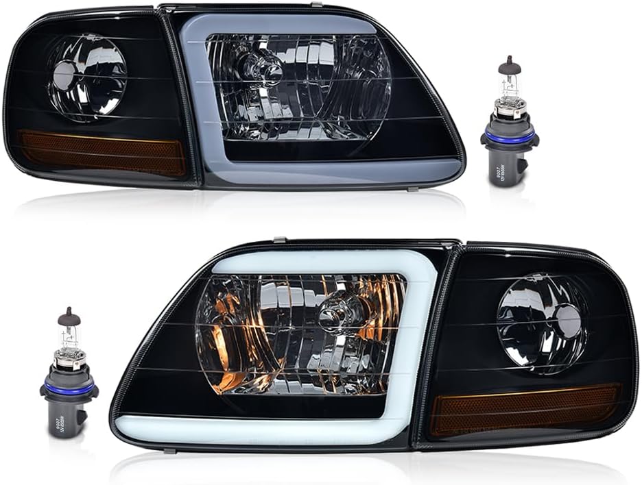 PIT66 LED DRL Headlights for 1998-2003 Ford F150 Models