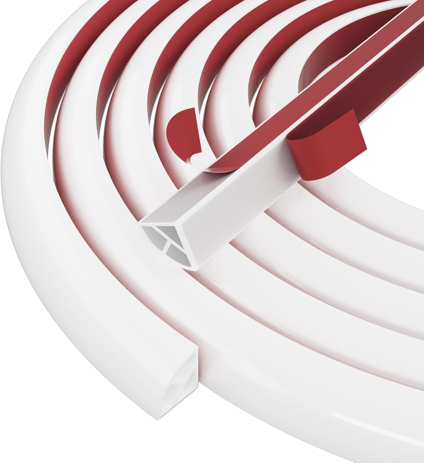 Flexible Quarter Round Molding Trim for Curved Surfaces and Edges