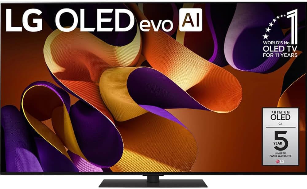 LG 55-Inch Class OLED evo G4 Series Smart TV with AI Features