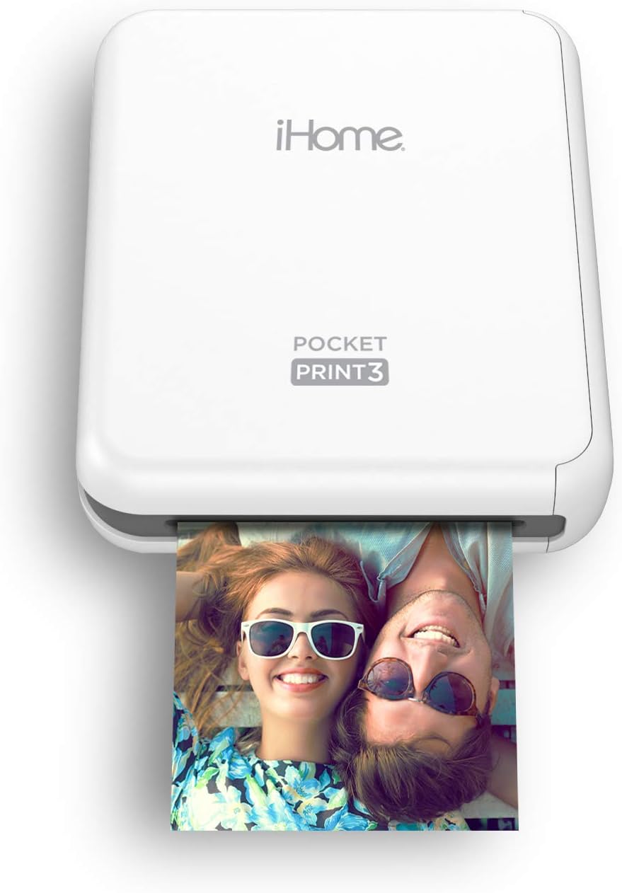 Portable Color Photo Printer: Print Square 3x3 inch Photos On-the-Go!