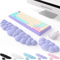 Keyboard Cloud Wrist Rest 2PCS - Ergonomic Memory Foam Relief