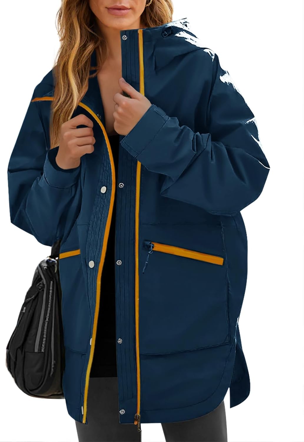 Yousify Womens Waterproof Rain Jackets for Hiking and Travel