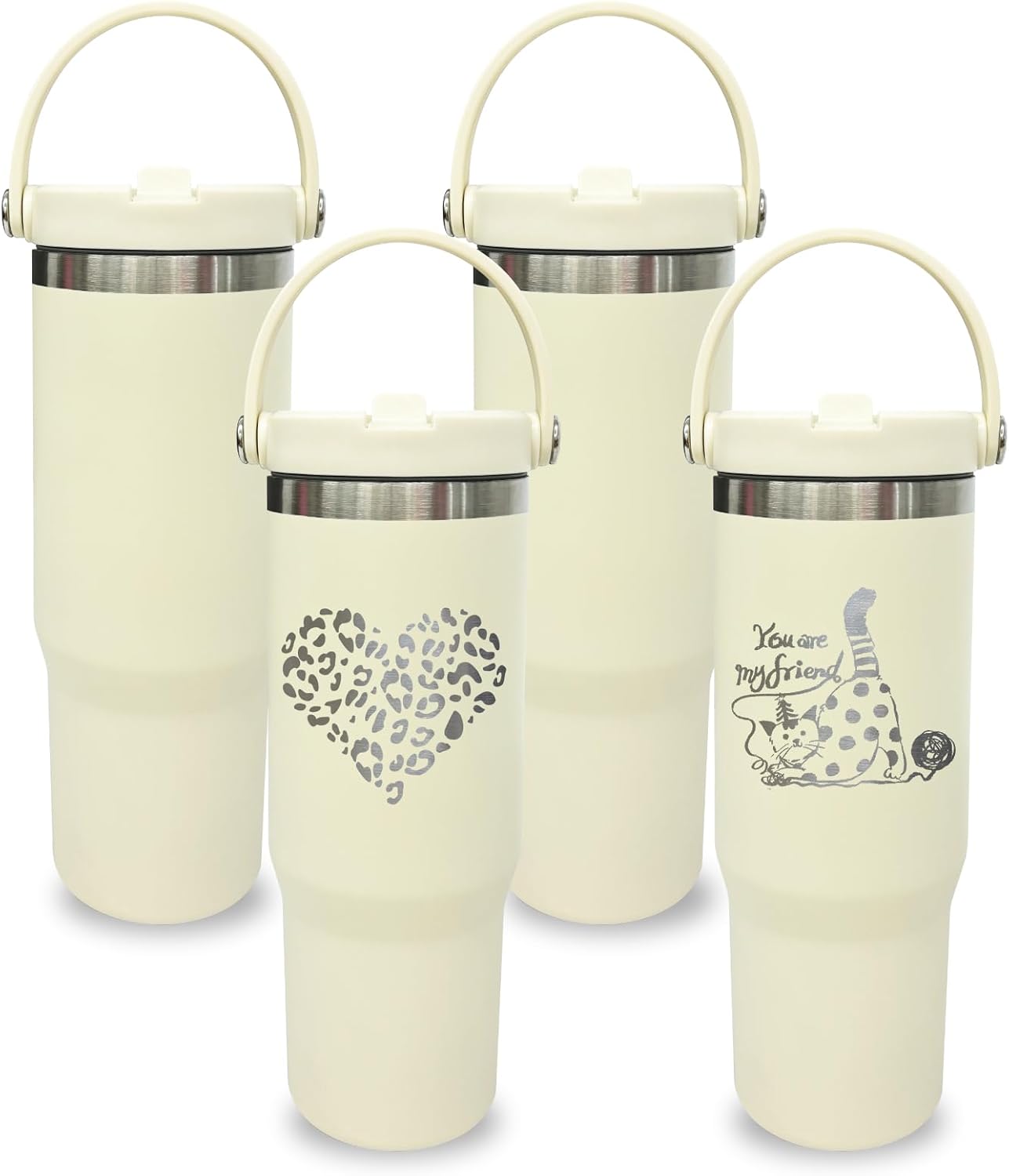 30 oz Tumbler Bulk with Top Handle for Travel and Coffee