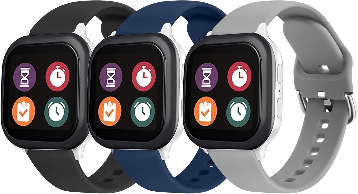 Gizmo Watch 3 Pack Bands by Wanme - Soft Silicone Straps