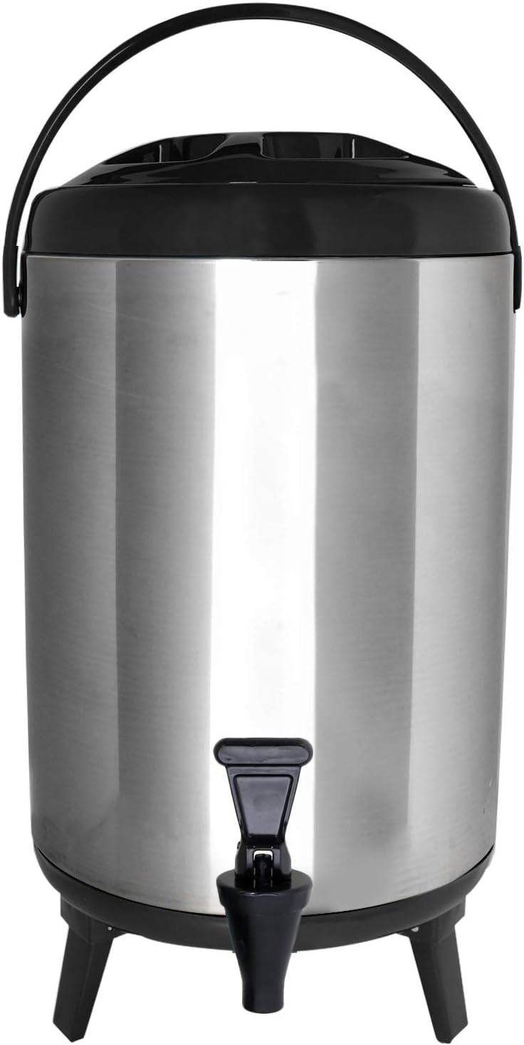 Stainless Steel Insulated Beverage Dispenser for Hot and Cold Drinks