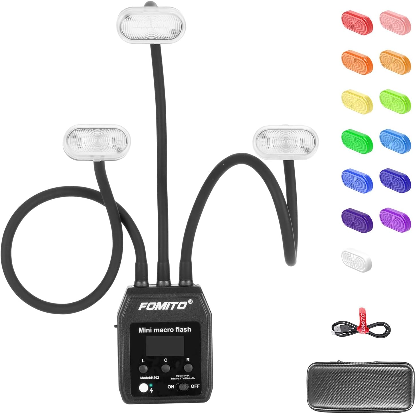 Fomito Mini Macro Flash with Adjustable Brightness and Diffusers
