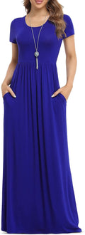VIISHOW Women's Maxi Dress with Pockets for Casual Elegance