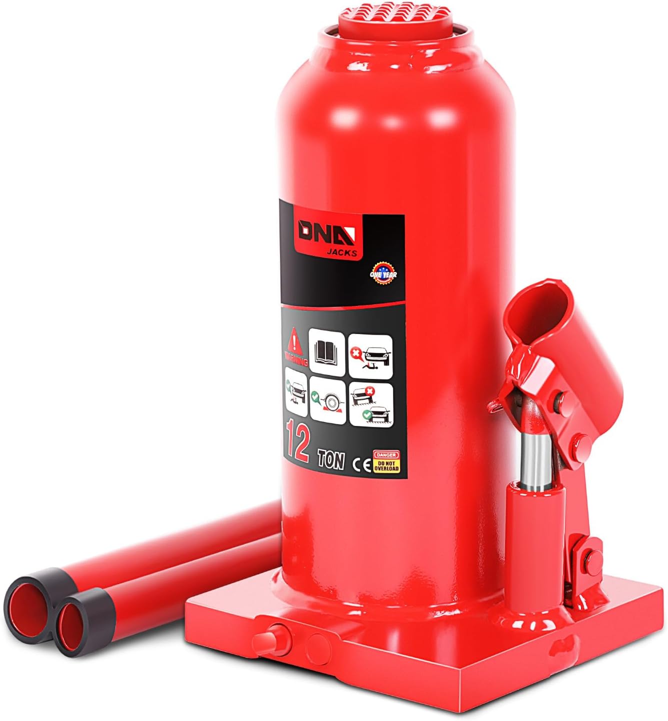 12 Ton Hydraulic Bottle Jack for Vehicle Repair and Maintenance