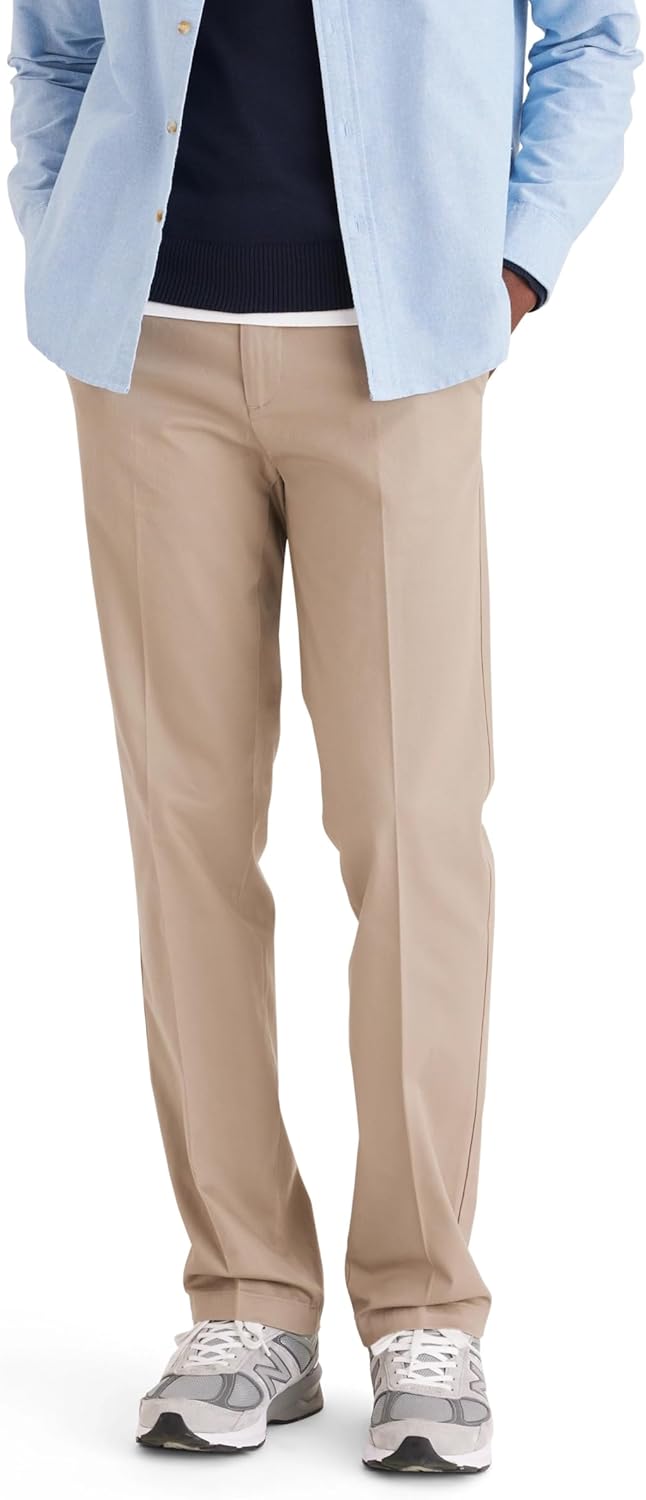 Dockers Men's Straight Fit Lux Cotton Stretch Khaki Pants Review