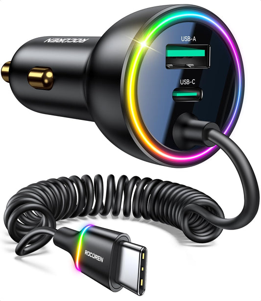 Fast Charge on the Go: Rocoren 70W Car Charger