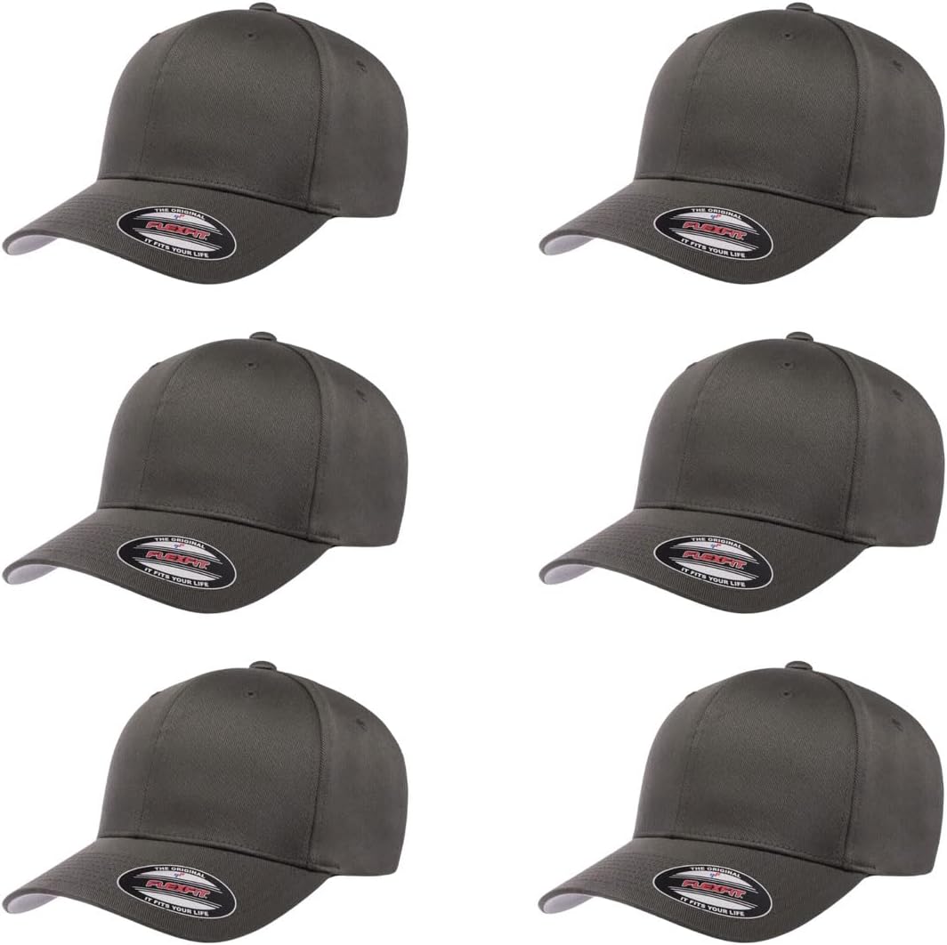 Flexfit Wooly Combed Premium 6-Panel Baseball Cap for Comfort