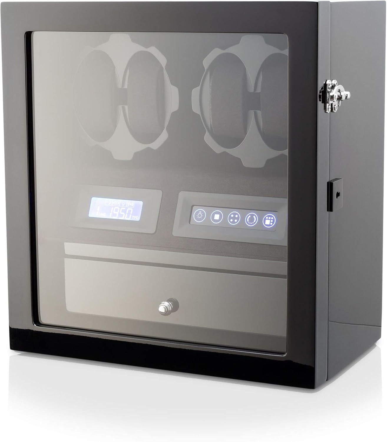 Premium 4-Watch Winder & Display Case