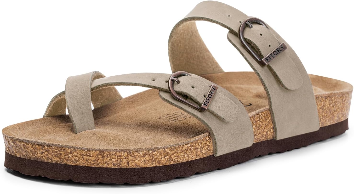 FITORY Women's Slide Sandals with Comfort Arch Support for Summer